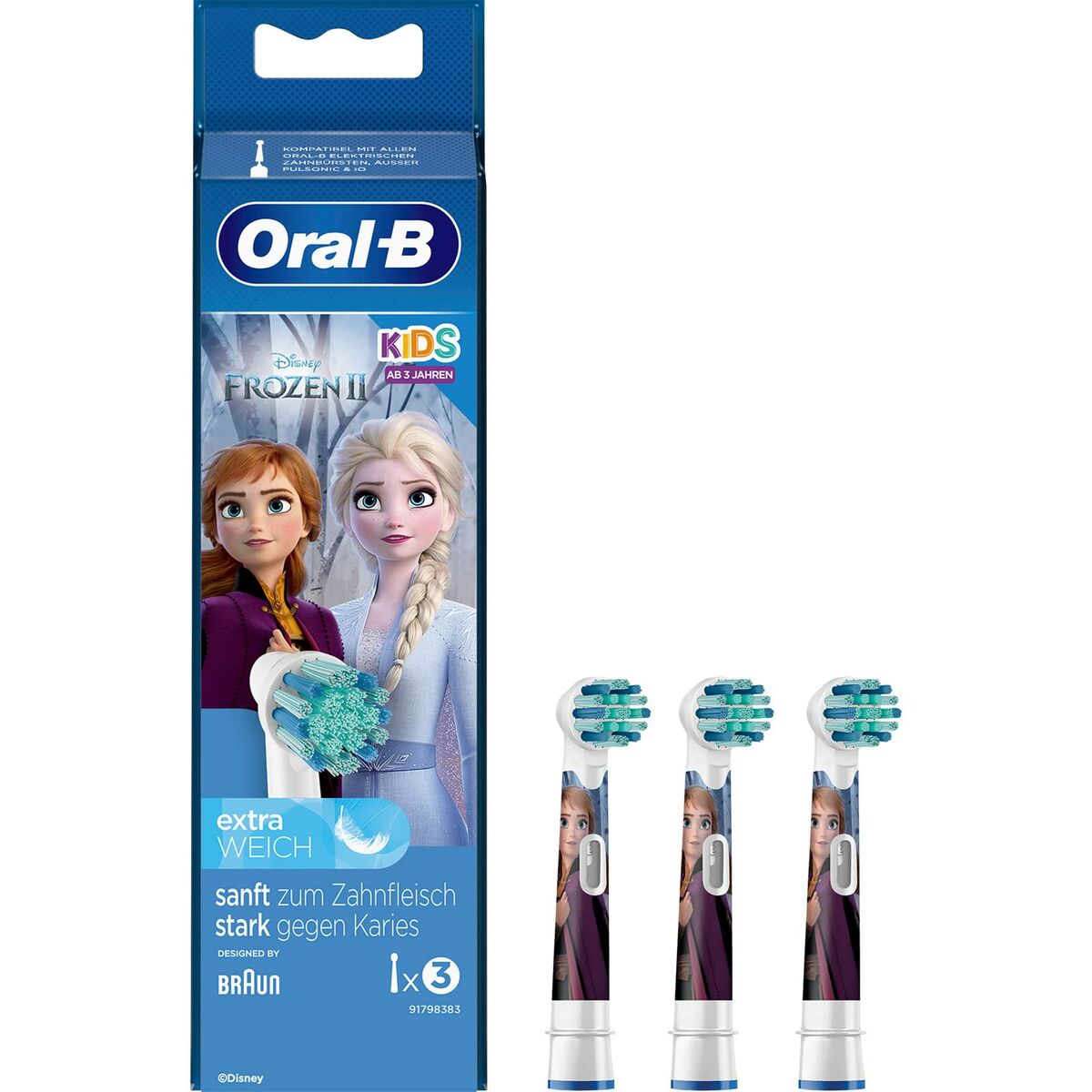 Cabezal de Recambio Oral-B Stages Power Frozen 3 Unidades
