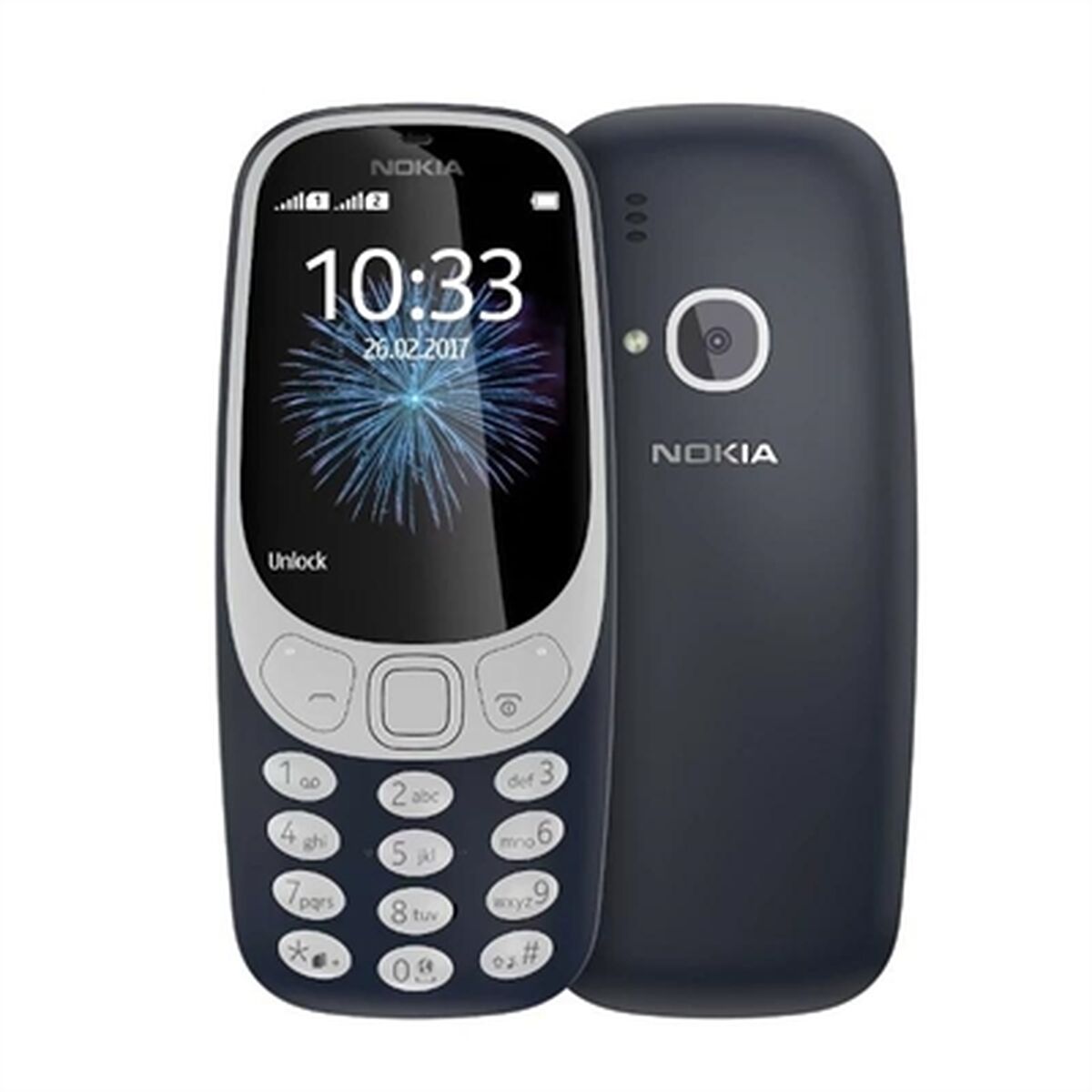 Teléfono Móvil para Mayores Nokia 3310 2,4" Azul Blue 16 GB RAM