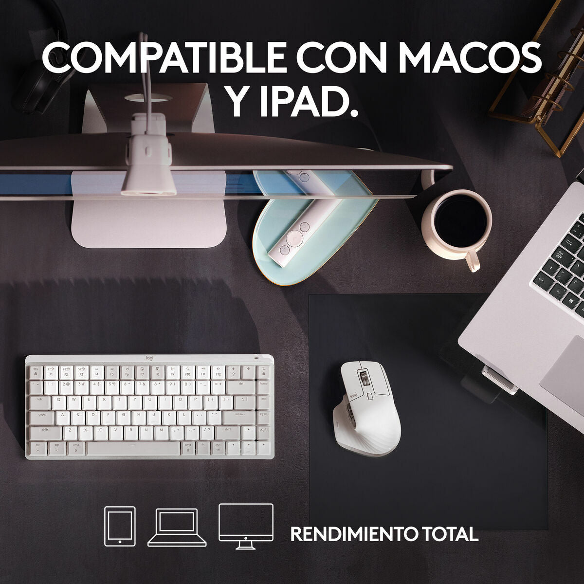 Ratón Inalámbrico Logitech MX Master 3S for Mac 8000 dpi Blanco