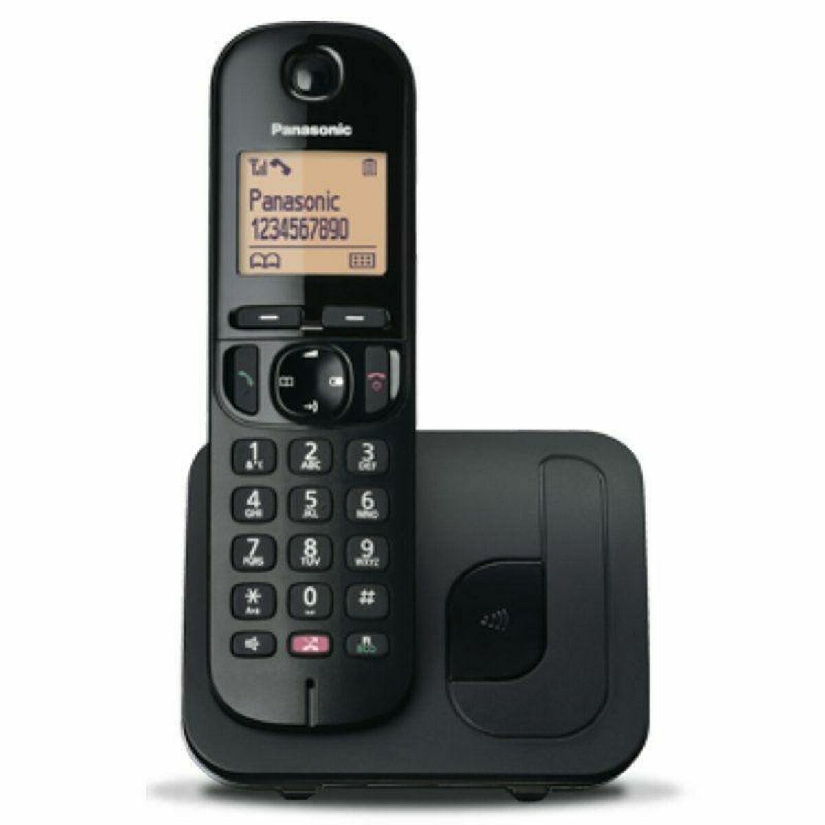 Teléfono Inalámbrico Panasonic Negro 1,6"